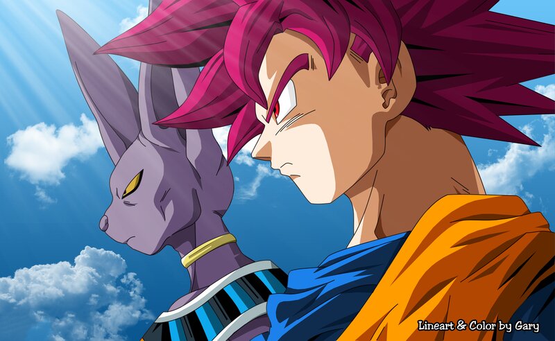 Goku and Beerus — Blue