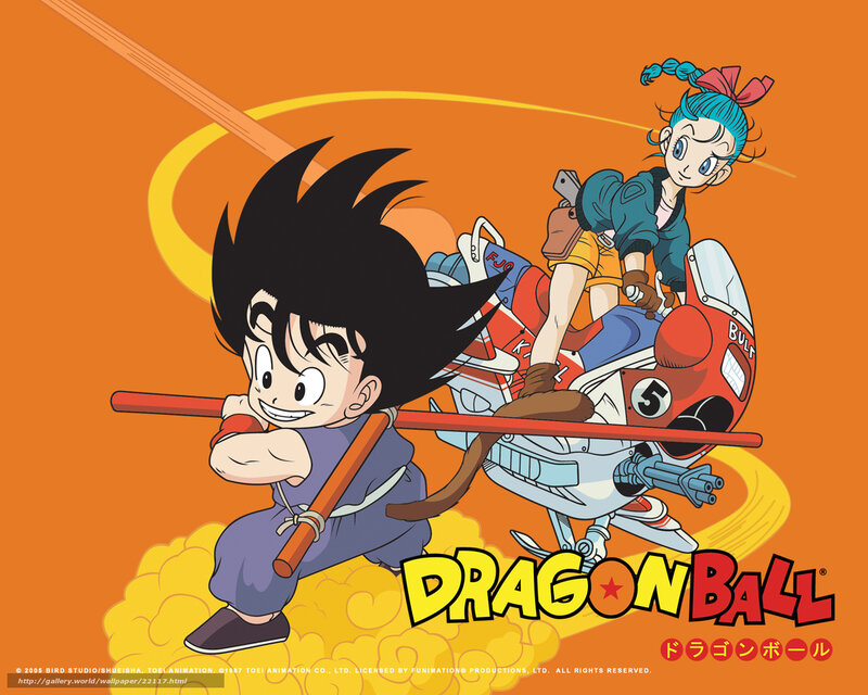 Goku and Bulma on a journey