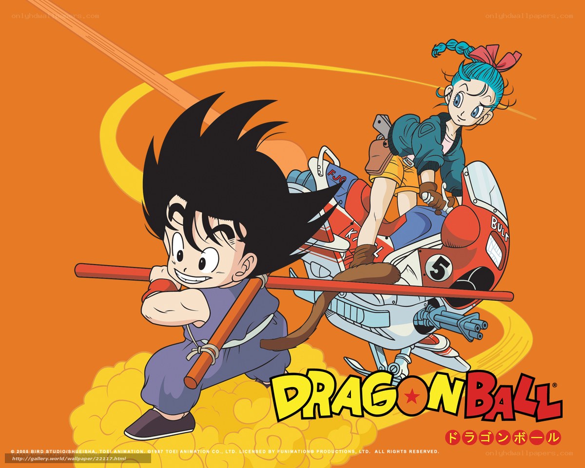 Goku and Bulma on a journey