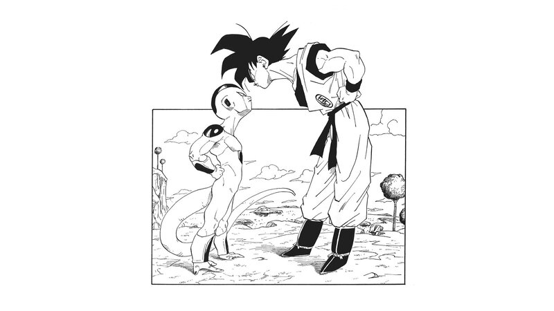 Goku and Frieza Facing Off