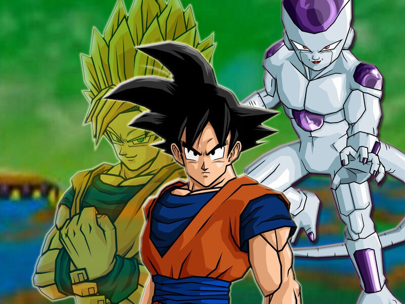 Goku and Frieza in battle
