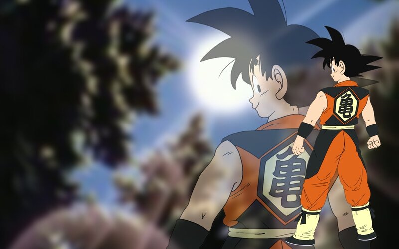 Goku and his younger self