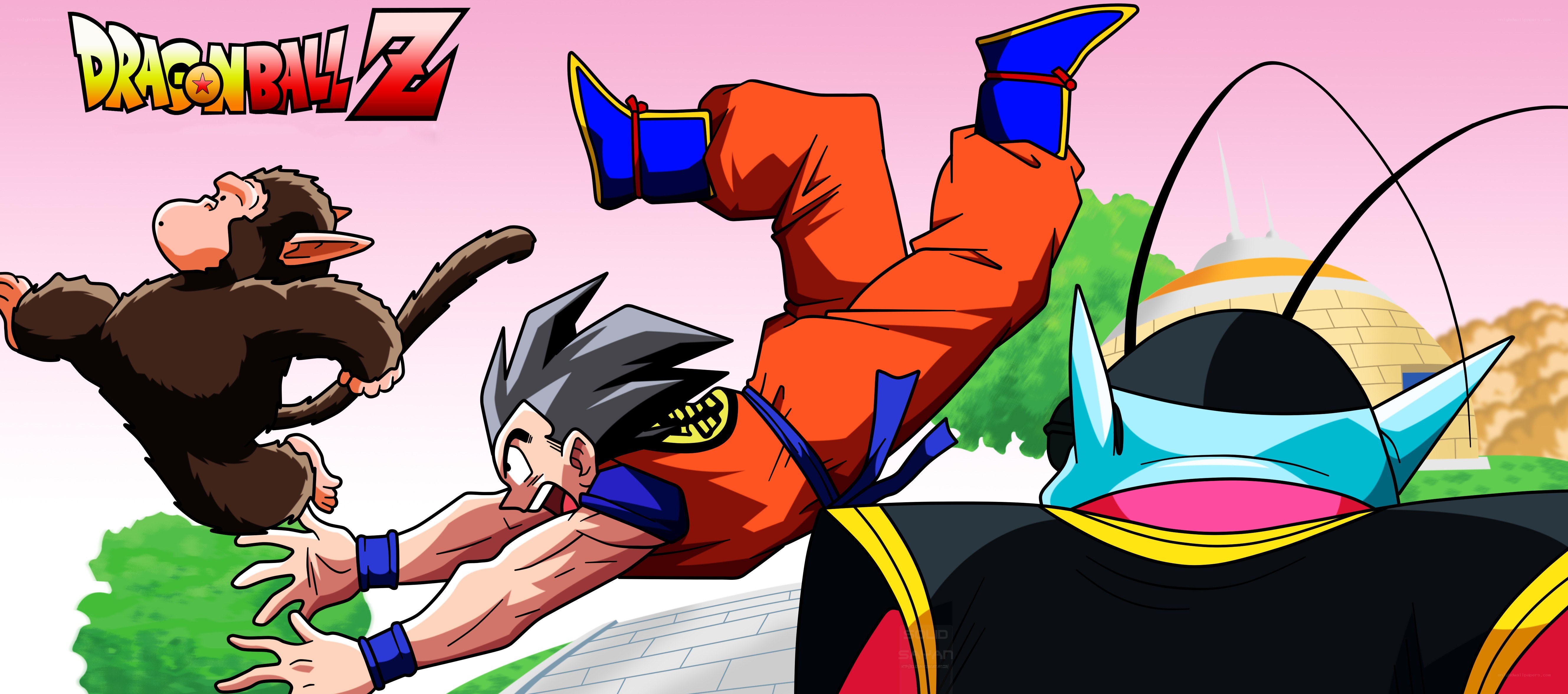 Goku and Monkey King in action