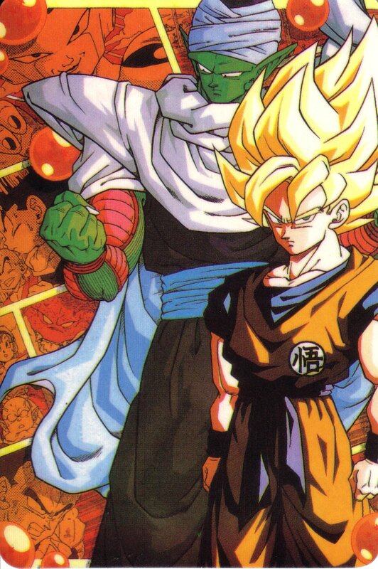 Goku and Piccolo in battle