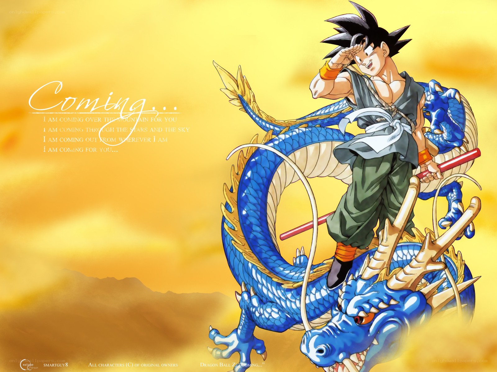 Goku and Shenron artwork