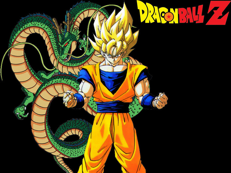 Goku and Shenron from Dragon Ball Z