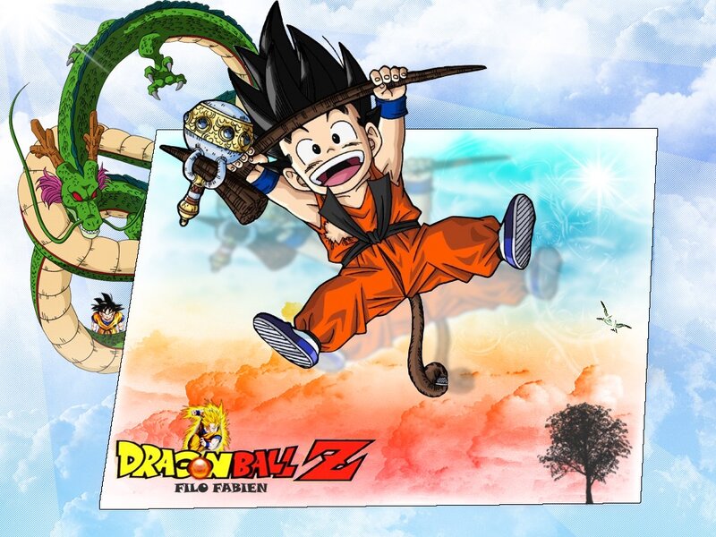 Goku and Shenron in Dragon Ball Z