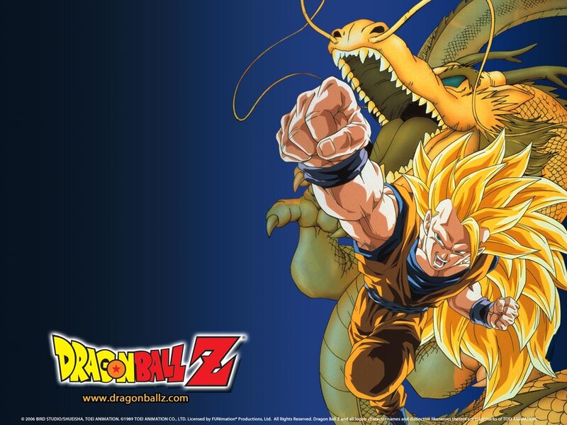 Goku and Shenron in Dragon Ball Z