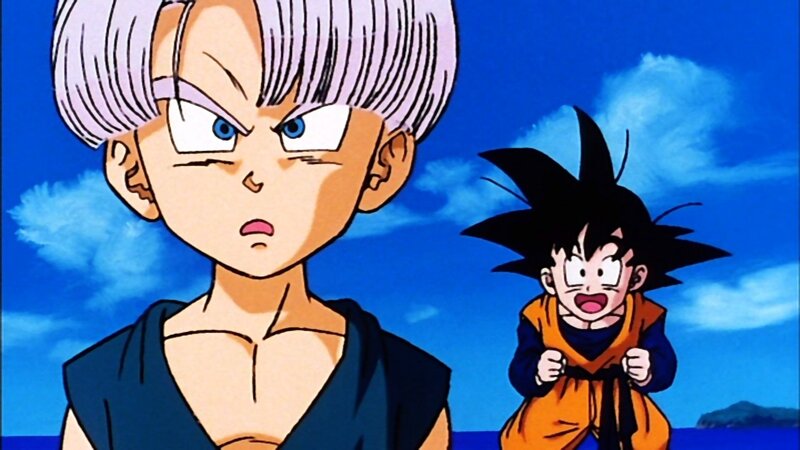Goku and Trunks in Dragon Ball Z
