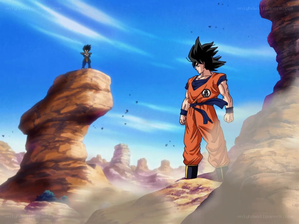 Goku and Vegeta face off