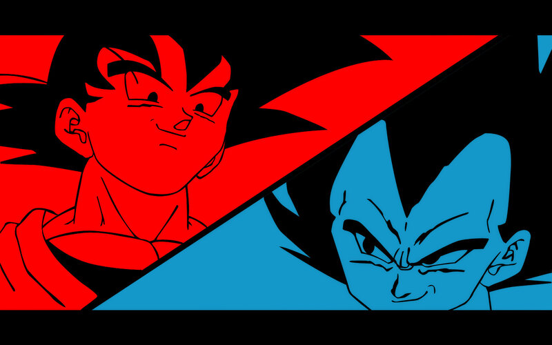 Goku and Vegeta Faces