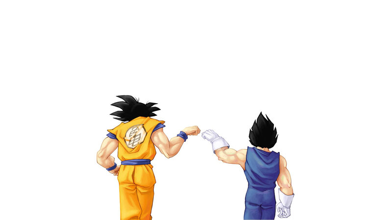 Goku and Vegeta fist bump