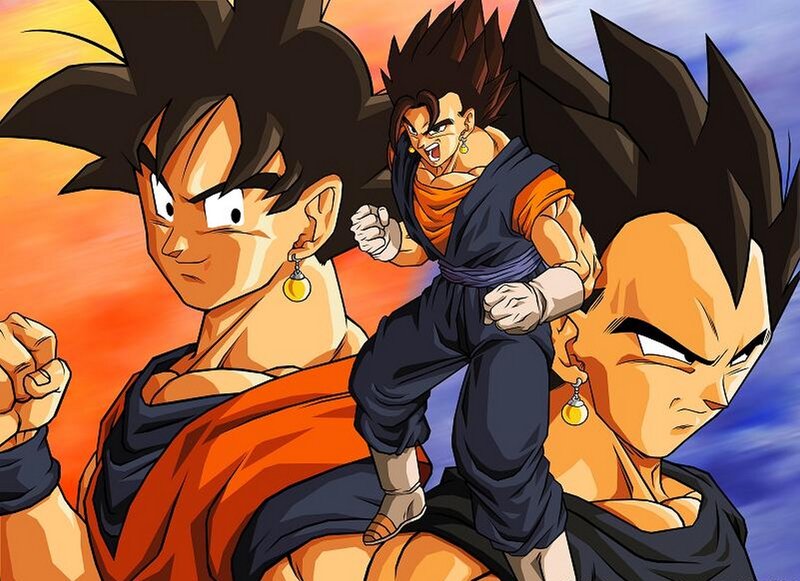 Goku and Vegeta in fusion form