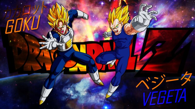 Goku and Vegeta in Space — Blue