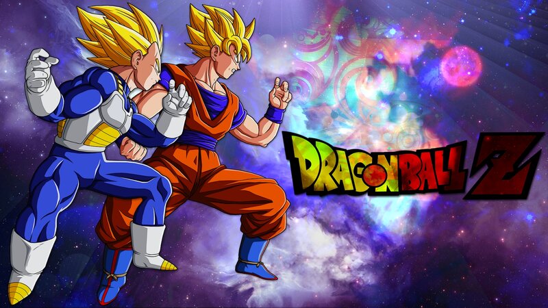 Goku and Vegeta in Space — Purple