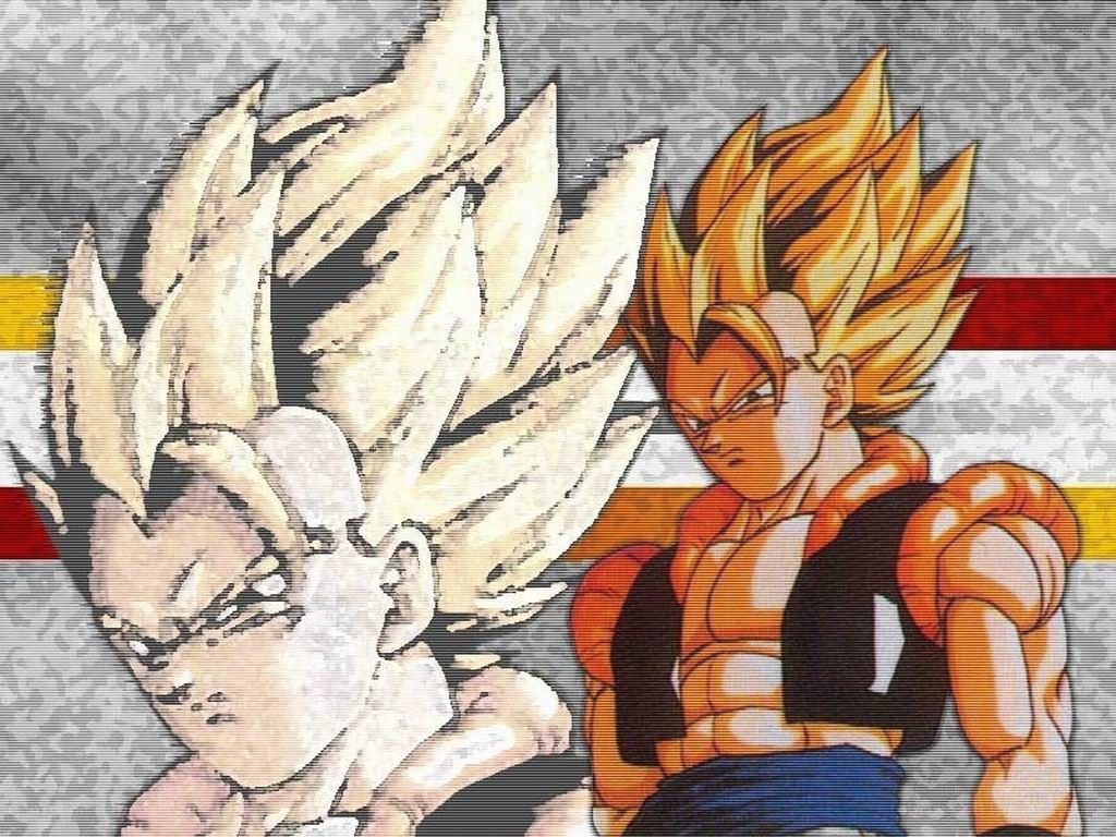 Goku and Vegeta in Super Saiyan forms