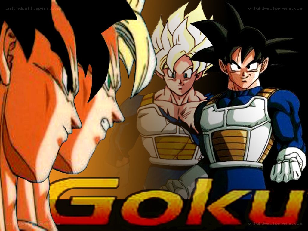 Goku character collage
