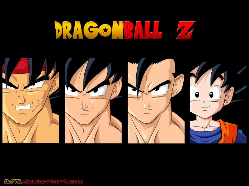 Goku Character Evolution — Black