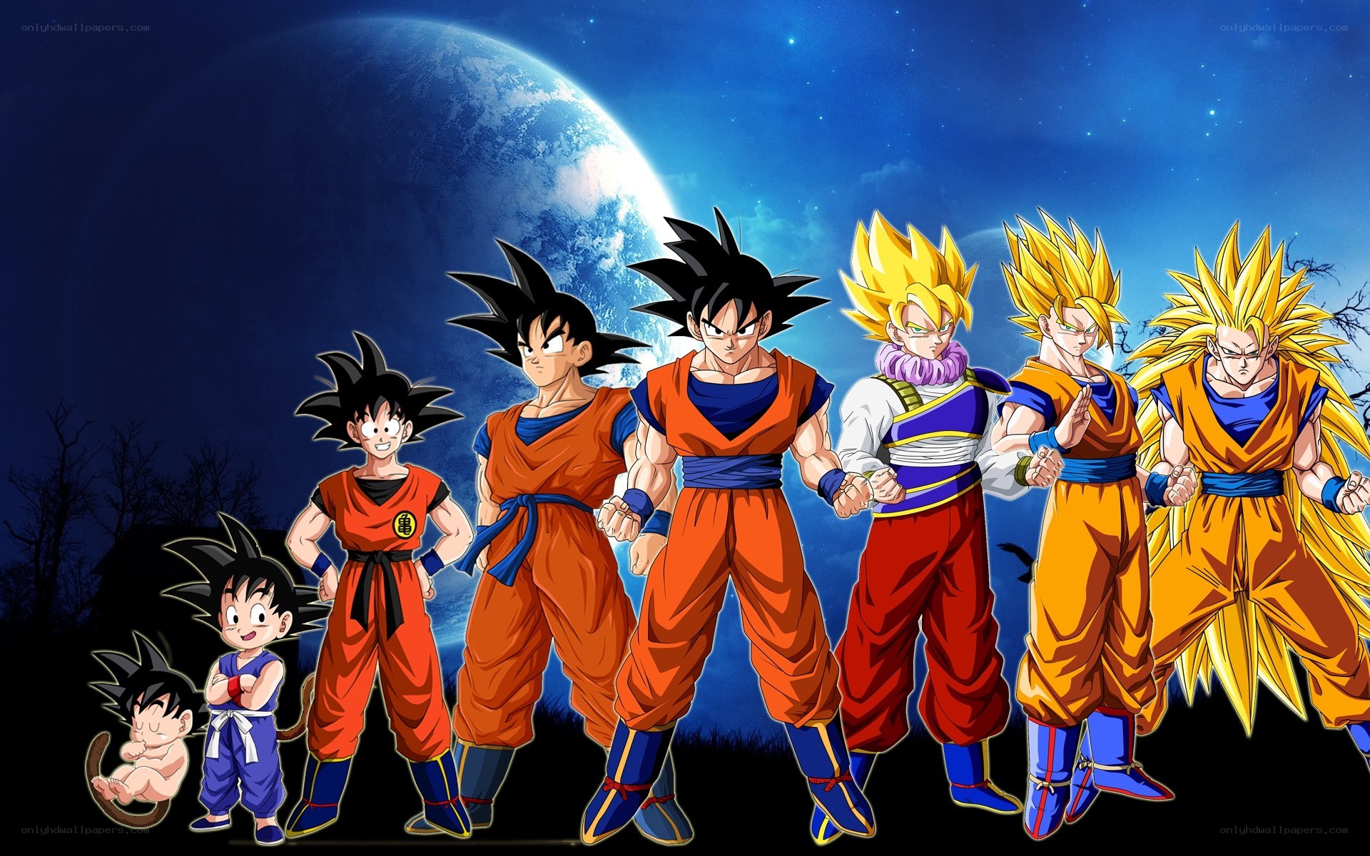 Goku character evolution