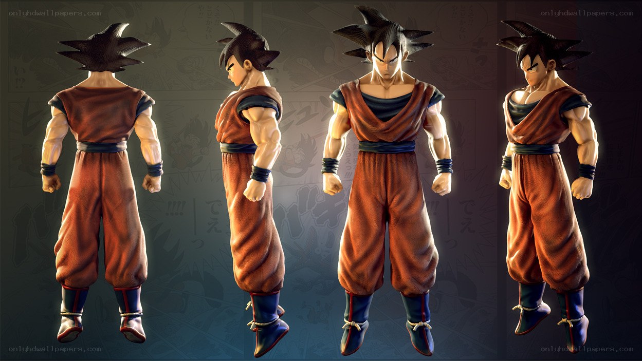 Goku character model render
