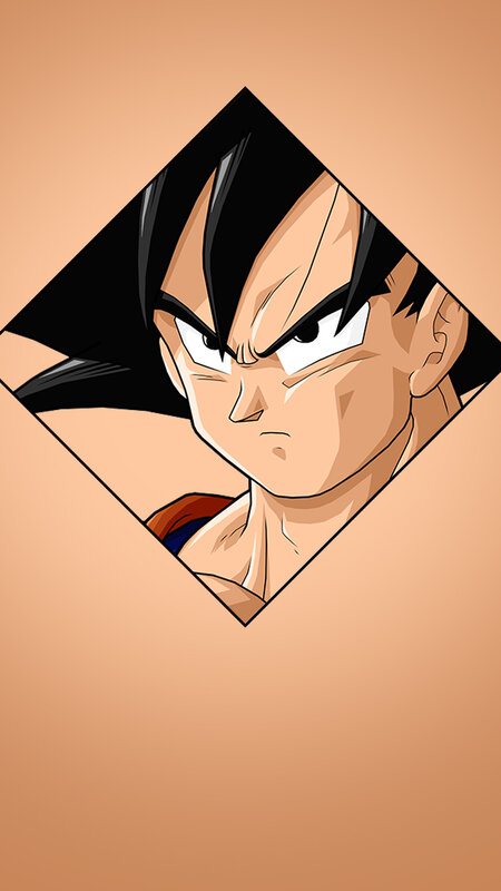 Goku Character Portrait — Brown