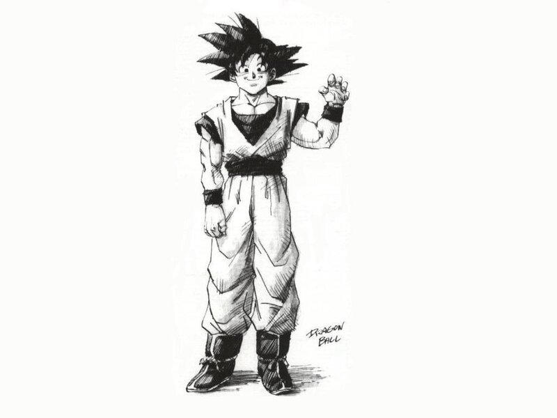 Goku character sketch