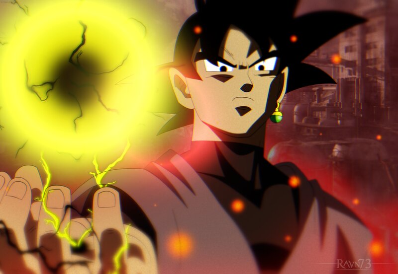 Goku Charging Energy — Yellow, Intense