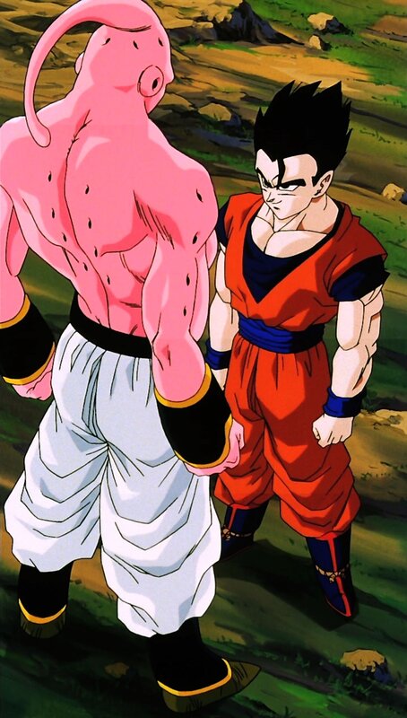 Goku confronts Majin Buu