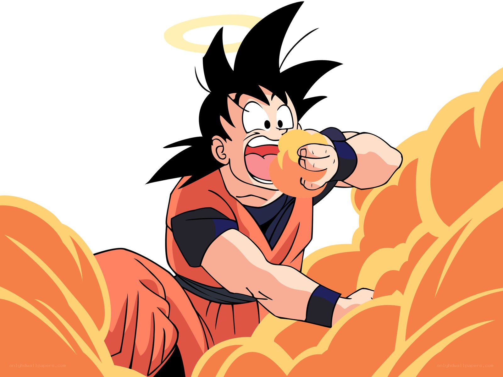 Goku eating a ball