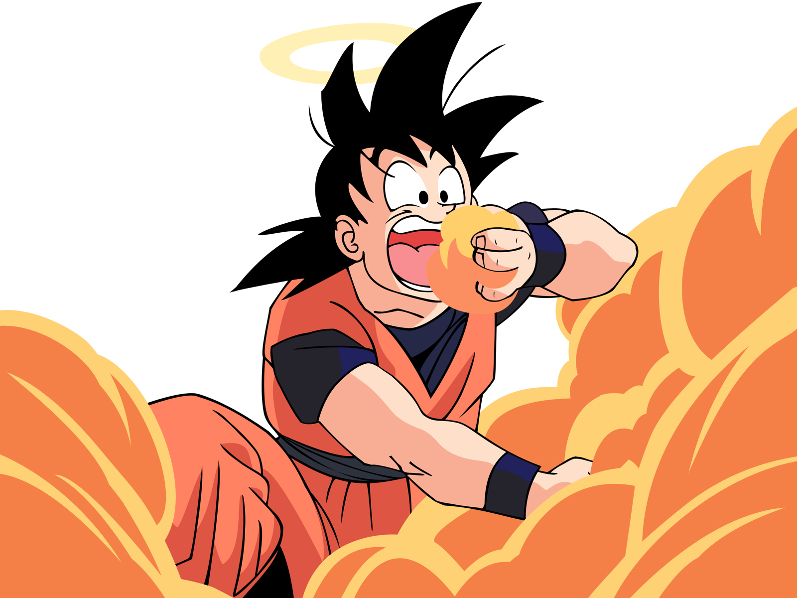 Goku eating a ball