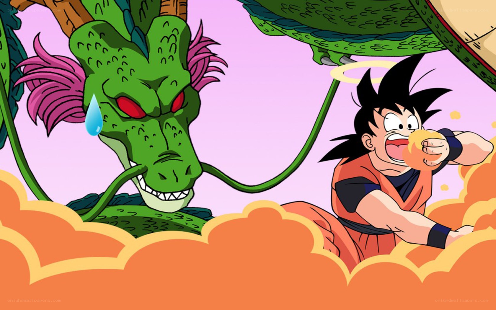 Goku eats a dragon ball