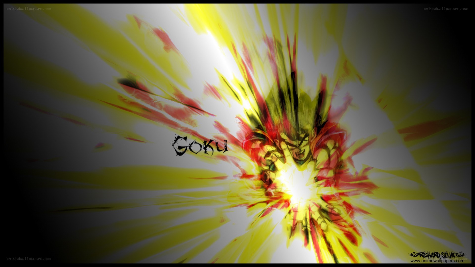 Goku energy blast wallpaper
