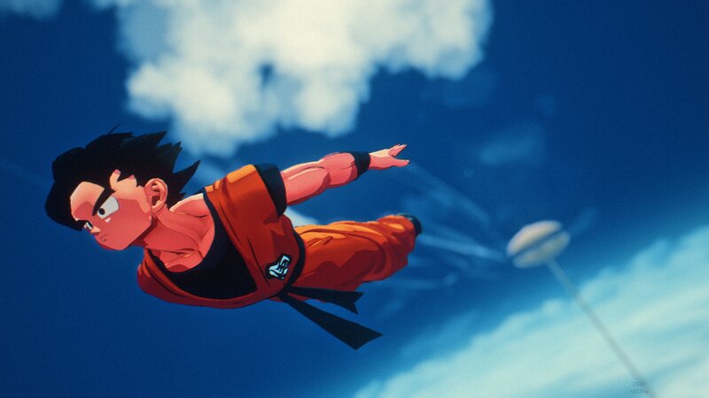 Goku Flying in Sky