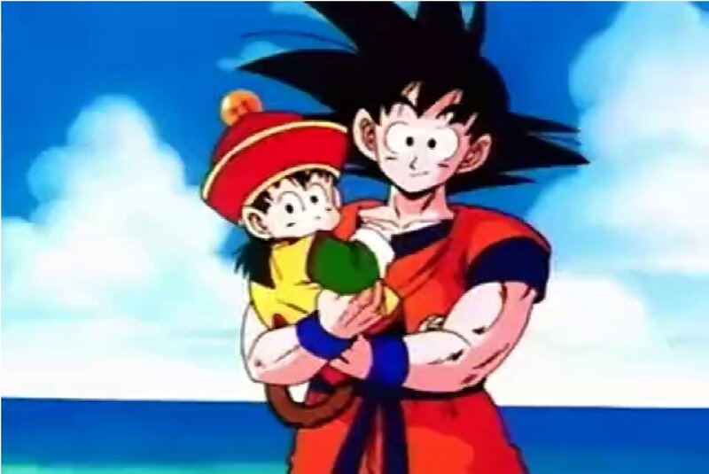 Goku Holding a Child