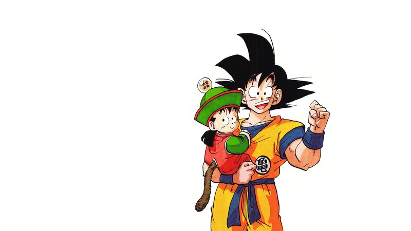 Goku Holding a Child — Yellow