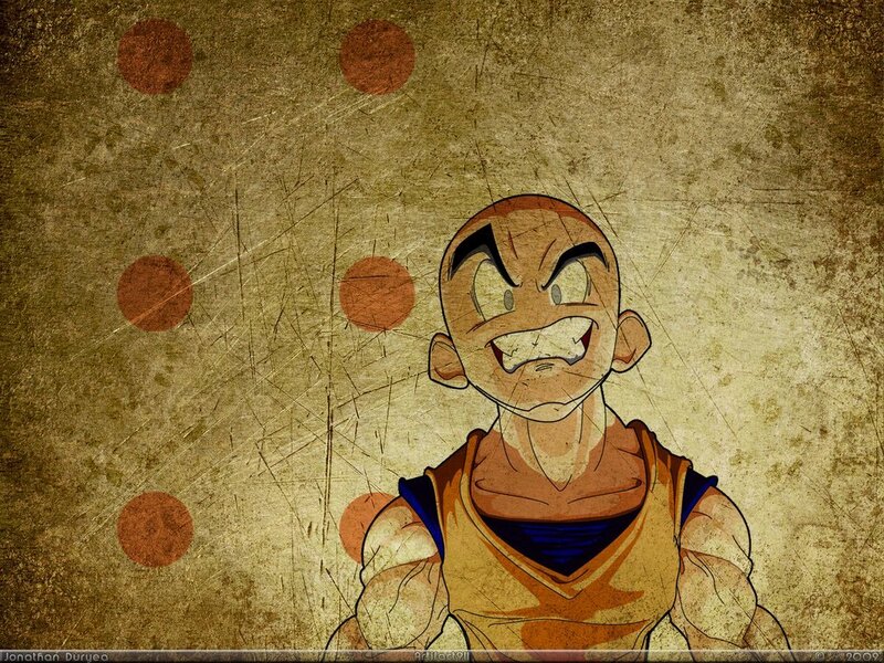 Goku in a battle pose
