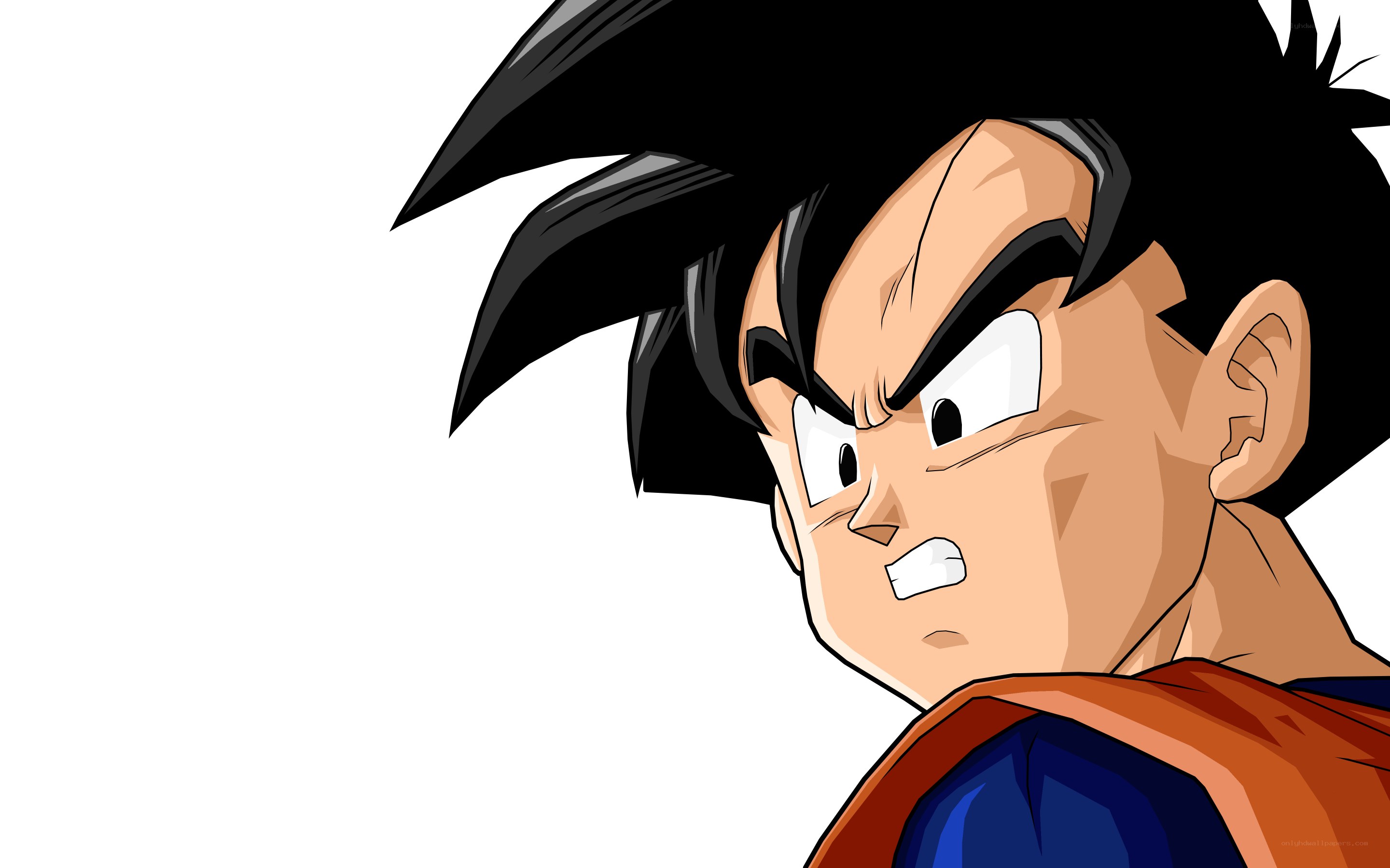 Goku in a determined pose