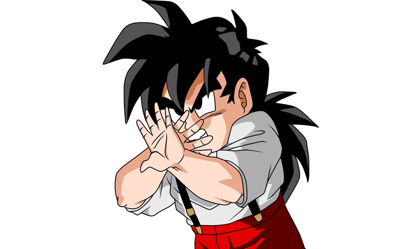 Goku in a fighting stance