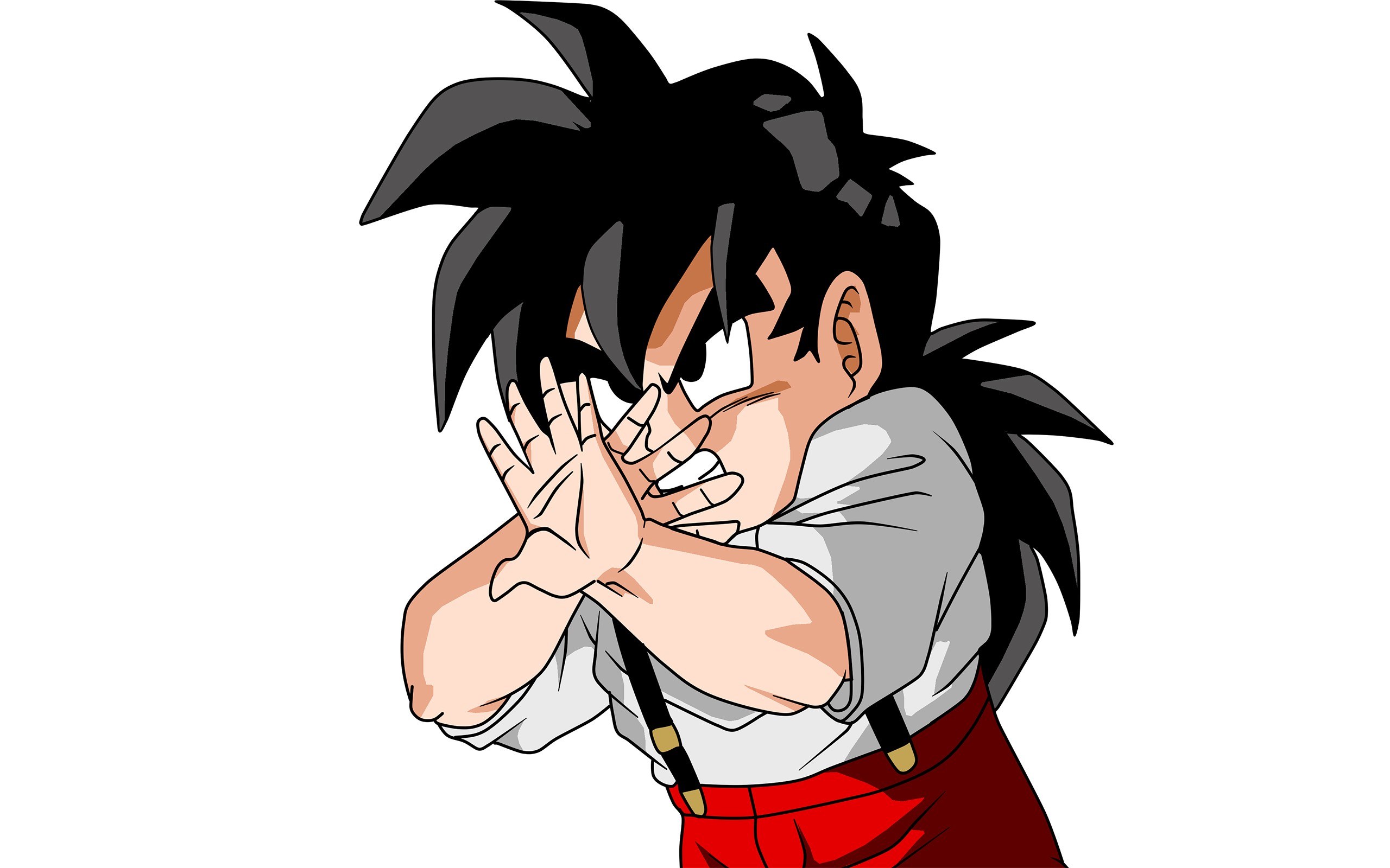 Goku in a fighting stance