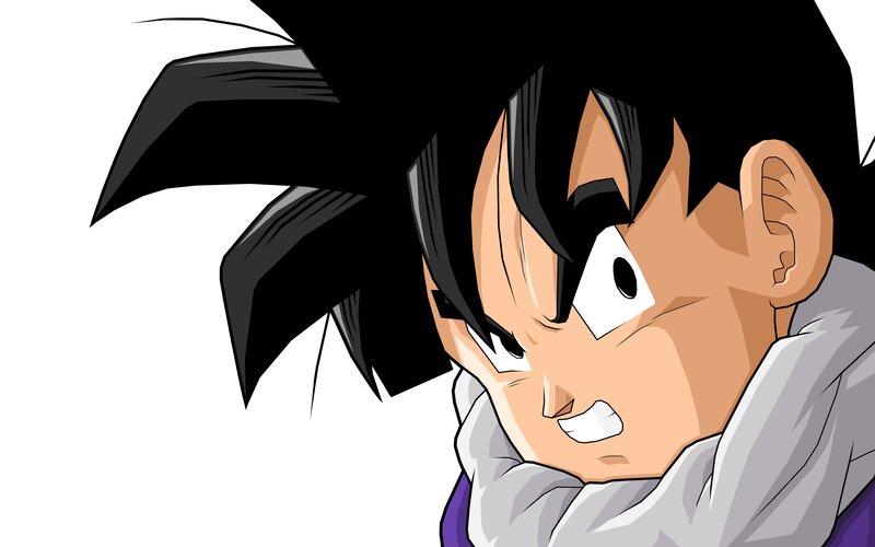 Goku in a Fighting Stance — Black