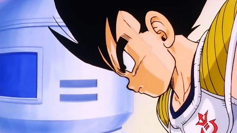 Goku in a moment of focus