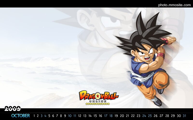 Goku in action from Dragon Ball Online
