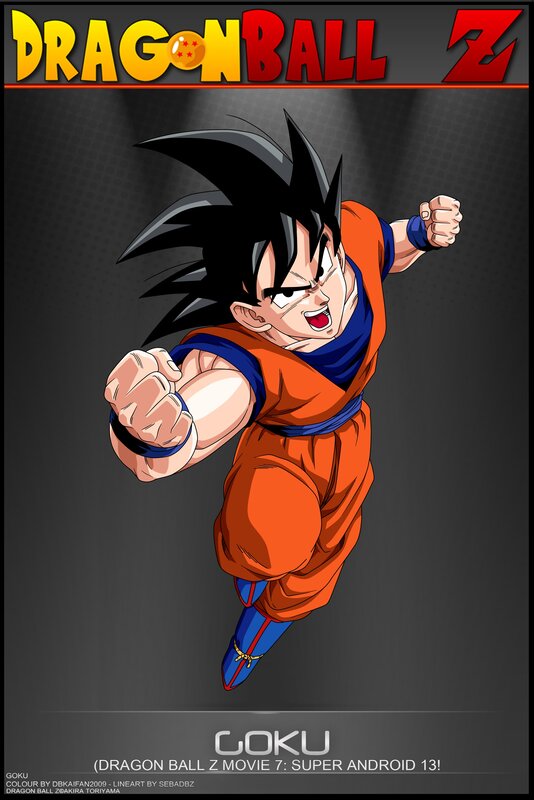 Goku in action from Dragon Ball Z