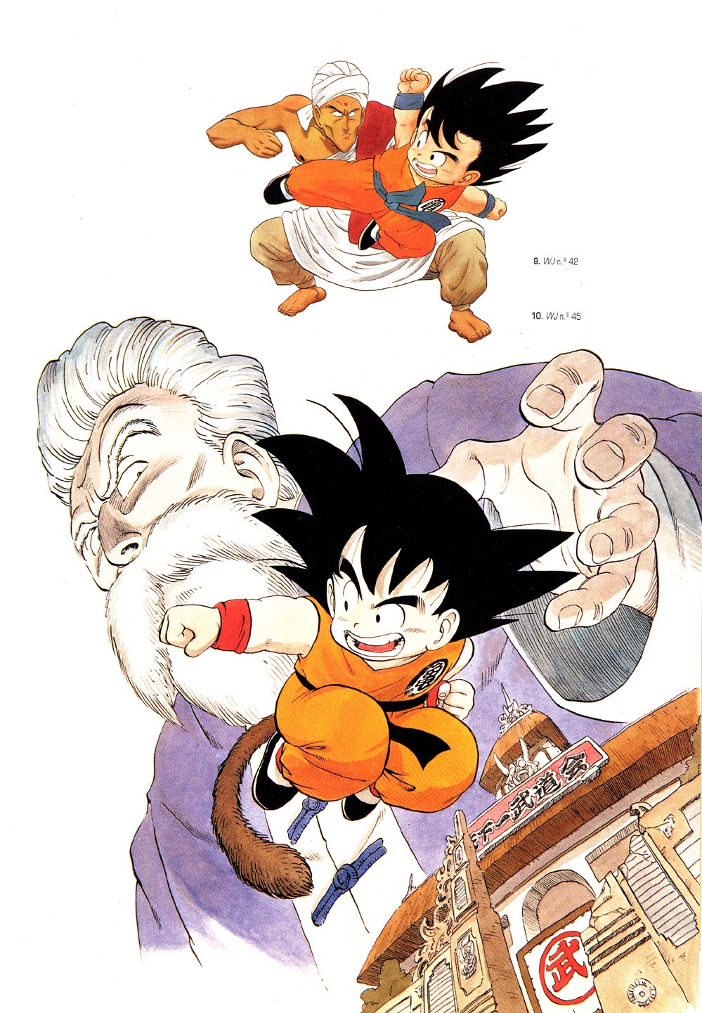Goku in action scenes