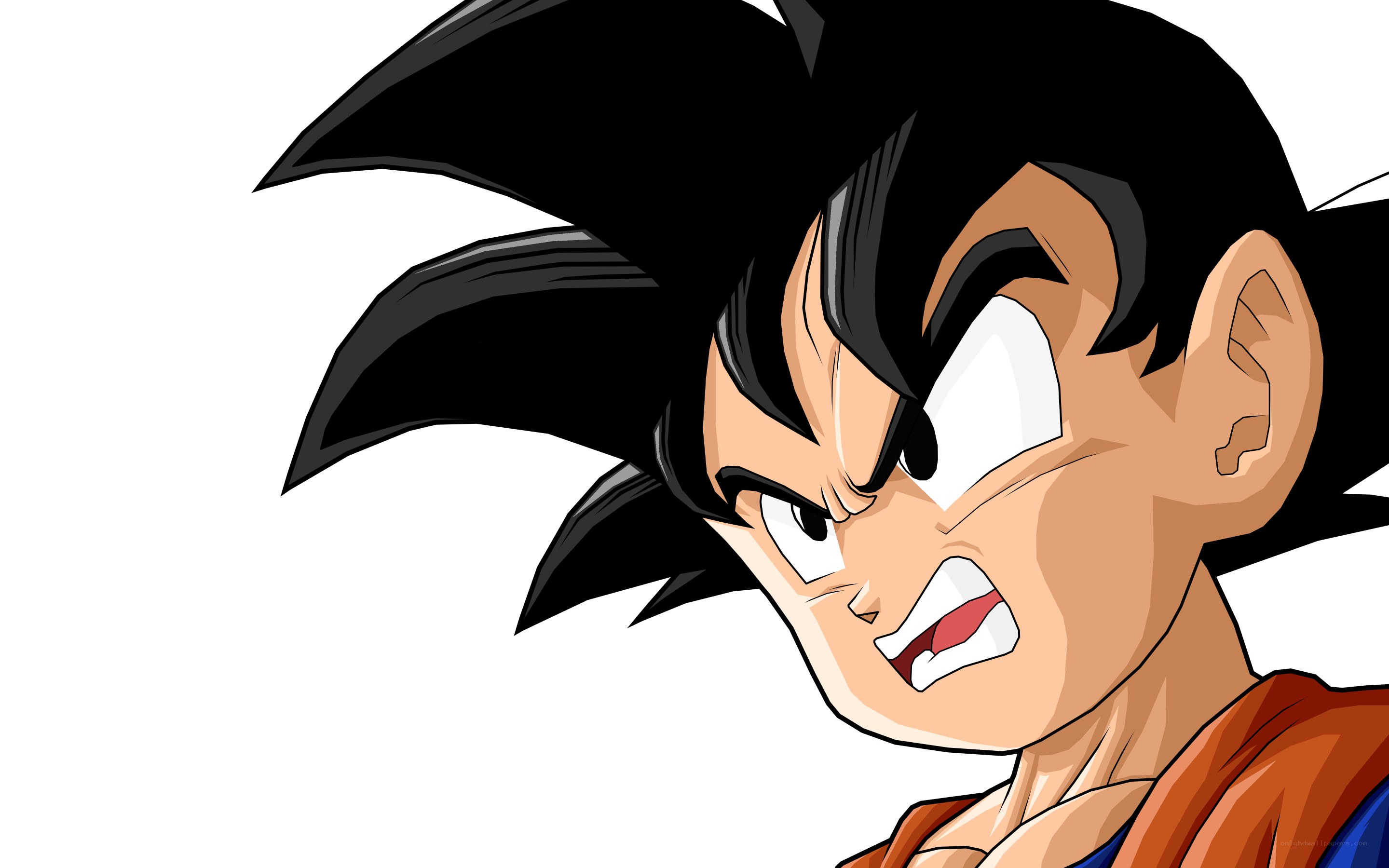 Goku in an angry expression
