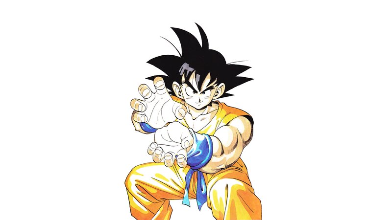 Goku in Fighting Stance — Yellow