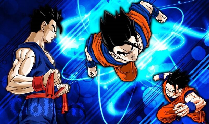 Goku in multiple forms