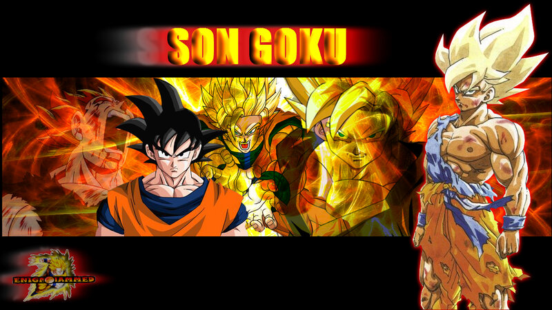 Goku in Multiple Forms — Orange