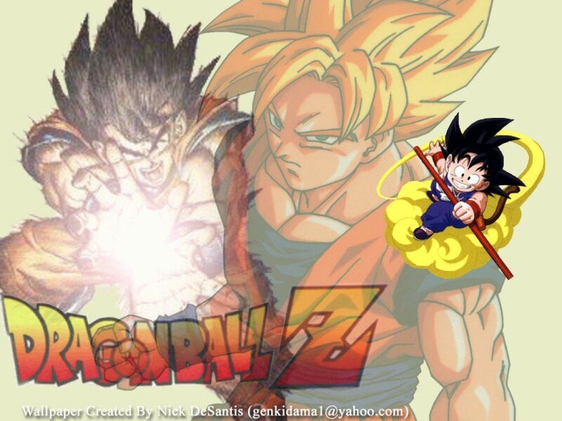 Goku in Multiple Forms — Yellow, Dramatic, Anime, Child Goku