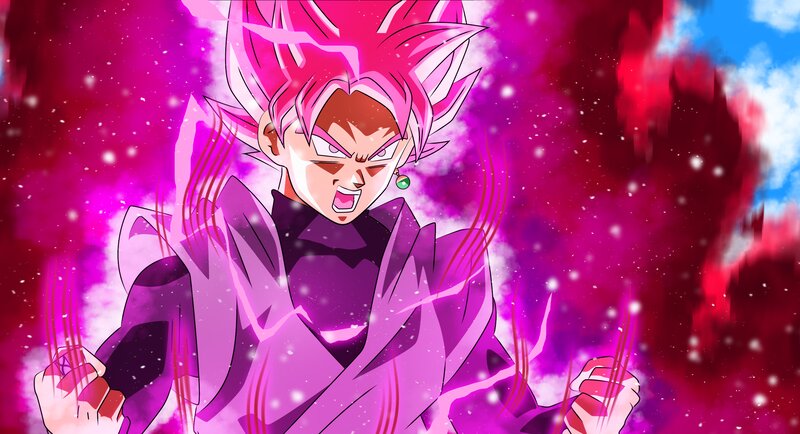 Goku in Pink Aura